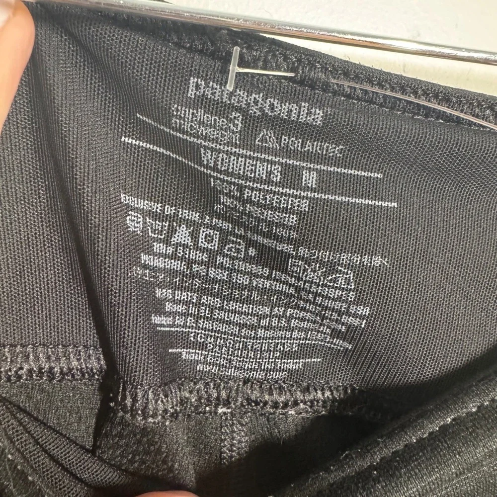 Patagonia Capilene 3 Midweight Polartec Legging Black Women M Base Layer Gorp